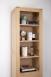 Bibliothque contemporaine Adriana ralise en chne 3 tagres et 1 porte dans le bas