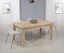 Table Rectangulaire Loc ralise en Chne Massif 160*100 + 2 allonges de 40 cm 