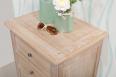 Chiffonnier 5 tiroirs ralis en chne massif de style Louis Philippe CHENE BROSSE BLANCHI