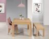 Table de repas rectangulaire 160X100 Tho ralise en Chne Ligne Contemporaine Finition Chne bross naturel