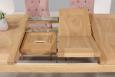 Table de repas rectangulaire 160X100 Tho ralise en Chne Ligne Contemporaine Finition Chne bross naturel