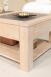 Table basse plateau cramique ralise en Chne Massif Ligne Contemporaine