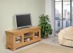 Meubles TV 16/9eme Mathilde ralis en Chne Massif de style Louis Philippe  Longueur 180 cm