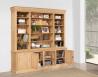 Bibliothque 2 corps Matthieu , ralise en Chne de style Louis Philippe LONGUEUR 240 cm Finition chne bross naturel