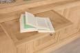 Bibliothque 2 corps Matthieu , ralise en Chne de style Louis Philippe LONGUEUR 240 cm Finition chne bross naturel