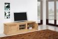 Meuble TV Damien ralis en Chne de style Directoire Longueur 2.00 mtres 