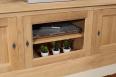 Meuble TV Damien ralis en Chne de style Directoire Longueur 2.00 mtres 