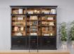 Bibliothque 6 portes Nal ralise en Chne Massif de style Directoire A/chelle 
