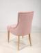 Chaise de sjour Capitonne, 4 pieds en Chne Massif Tissu rose 