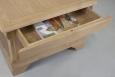 Table basse carre Bruno en Chne de style Louis Philippe Tiroir de chaque ct 80x80 SEULEMENT 1 DISPONIBLE
