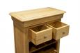 Bibus Charlotte ralis en Chne Massif de style Louis Philippe Finition Chne Bross Naturel 