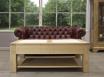 Table basse rectangulaire ralise en Chne de ligne contemporaine SEULEMENT 1 DISPONIBLE