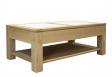 Table basse rectangulaire ralise en Chne de ligne contemporaine SEULEMENT 1 DISPONIBLE