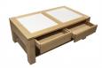 Table basse rectangulaire ralise en Chne de ligne contemporaine SEULEMENT 1 DISPONIBLE