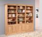 Bibliothque 6 portes Nal ralise en Chne Massif de style Directoire 
