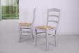 Lot de 2 Chaises Anna ralise en Chne Massif de style Louis Philippe Chne bross Gris Perle Seulement 1 disponible
