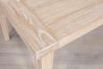 Table de Ferme Rectangulaire Franois ralise en Chne massif  180*100 + 2 allonges de 45 cm Finition Chne Bross Blanchi  
