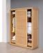 Armoire 2 portes coulissantes Julien, ralise en Chne de Ligne contemporaine