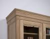 Bibliothque 2 corps 4 portes  ralise en Chne Massif de style Directoire Portes battantes et fermant  clefs, 