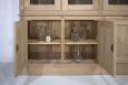 Bibliothque 2 corps 4 portes  ralise en Chne Massif de style Directoire Portes battantes et fermant  clefs, 