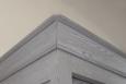 Armoire 2 portes Jean-Baptiste en Chne Massif portes coulissantes, de style Louis Philippe Finition Chne Bross Gris