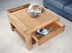 Table basse Jean-Gabriel ralise en chne e ligne Contemporaine