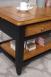Table Basse Ludovic en Chne de style Campagnard Finition Chne bross bicolor 