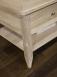 Table Basse Clment ralise en Chne de style Louis Philippe PLATEAU MARQUETE Finition Bross Blanchi