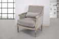 Fauteuil de style Louis XVI ralis en Chne massif  Tissu Elastron Boston SEULEMENT 1 DISPONIBLE (celui de la photographie)