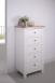 Chiffonnier 5 tiroirs Vincent, ralis en Chne Massif de style Campagnard