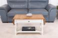 Table basse  volets Jean ralise en Chne massif de style Louis Philippe  SEULEMENT 1 DISPONIBLE