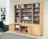 Bibliothque 2 corps Jules ralise en Chne de style contemporain Fond Taupe