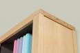 Bibliothque 2 corps Jules ralise en Chne de style contemporain Fond Taupe