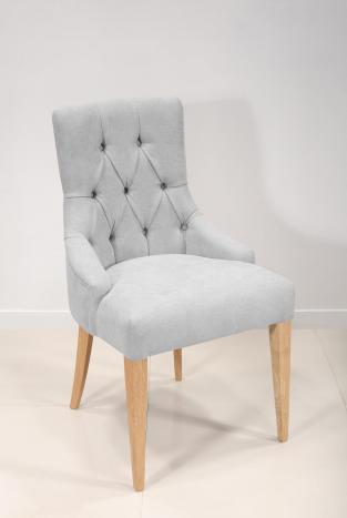 Chaise de sjour Capitonne, 4 pieds en Chne Massif