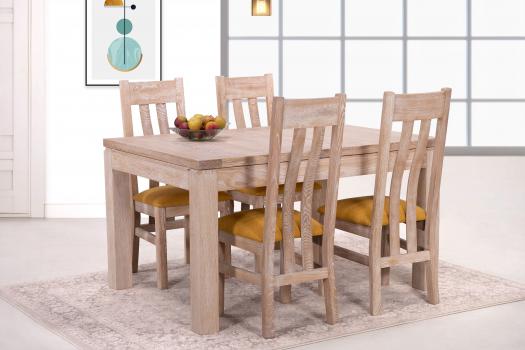 Table de repas rectangulaire 140x100 r�alis�e en Ch�ne Ligne Contemporaine 2 allonge � l'italienne de 40 cm SEULEMENT 1 DISPONIBLE