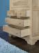 Secrtaire Jules ralis en Chne massif de style Louis Philippe FINITION CHENE BROSSE BLANCHI