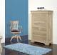 Secrtaire Jules ralis en Chne massif de style Louis Philippe FINITION CHENE BROSSE BLANCHI