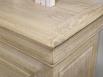 Secrtaire Jules ralis en Chne massif de style Louis Philippe Finition Chne Bross Blanchi Surface d'criture Camel