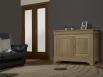 Buffet 2 portes 2 tiroirs Mathilde ralis en Chne Massif de style Louis Philippe 98 cm de large