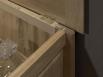 Banc coffre Simon ralis en Chne Massif de style Louis Philippe Finition Chne Bross