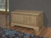 Banc coffre Simon ralis en Chne Massif de style Louis Philippe Finition Chne Bross