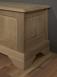 Banc coffre Simon ralis en Chne Massif de style Louis Philippe Finition Chne Bross