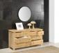 Commode 8 tiroirs Loc, ralise en Chne Massif de style Campagnard