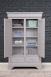 Bassette 2 portes 3 tiroirs ralise en Chne Massif de style Louis Philippe Finition Gris Perle lgrement patin SEULEMENT 1 DISPONIBLE