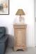 Meuble tlphone Jean-Manuel ralis en Chne Massif de style Louis Philippe Finition Chne Bross Blanchi