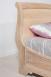 Lit 160x200 Guillaume ralis en Chne Massif de style Louis Philippe Finition Chne Bross Blanchi