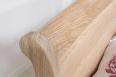 Lit 160x200 Guillaume ralis en Chne Massif de style Louis Philippe Finition Chne Bross Blanchi
