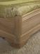 Lit 160x200 Guillaume ralis en Chne Massif de style Louis Philippe Finition Chne Bross Blanchi
