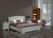 Lit Fabrice 160*200 ralis en Chne Massif de style louis philippe Finition Chne Bross Gris Perle