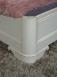 Lit Fabrice 160*200 ralis en Chne Massif de style louis philippe Finition Chne Bross Gris Perle
